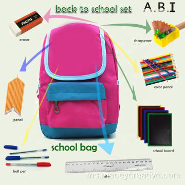 Kit Set Ransel Sekolah Alat Tulis